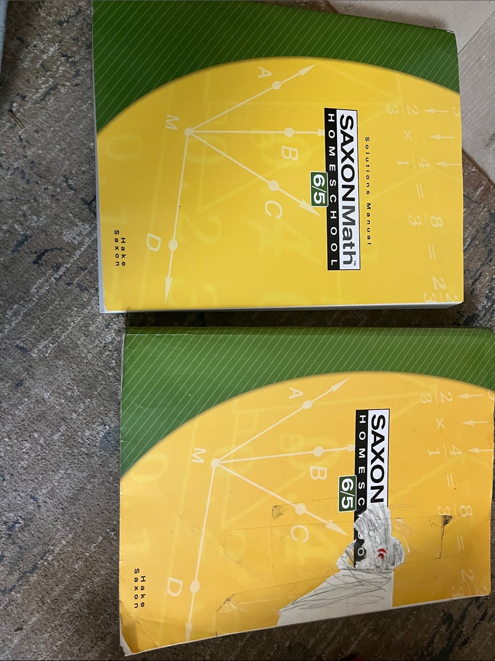 65 Home School Student Textbook - Yellow & Green